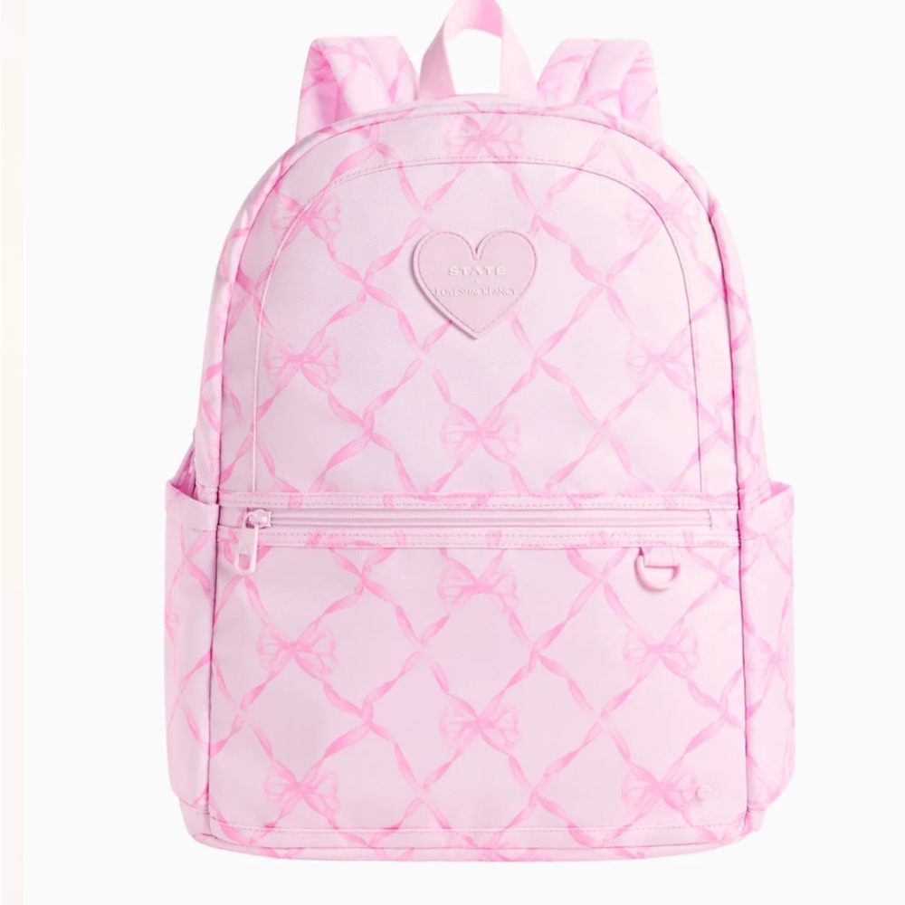 LoveShackFancy state Kane backpack new w tags! Pink bows / ribbons